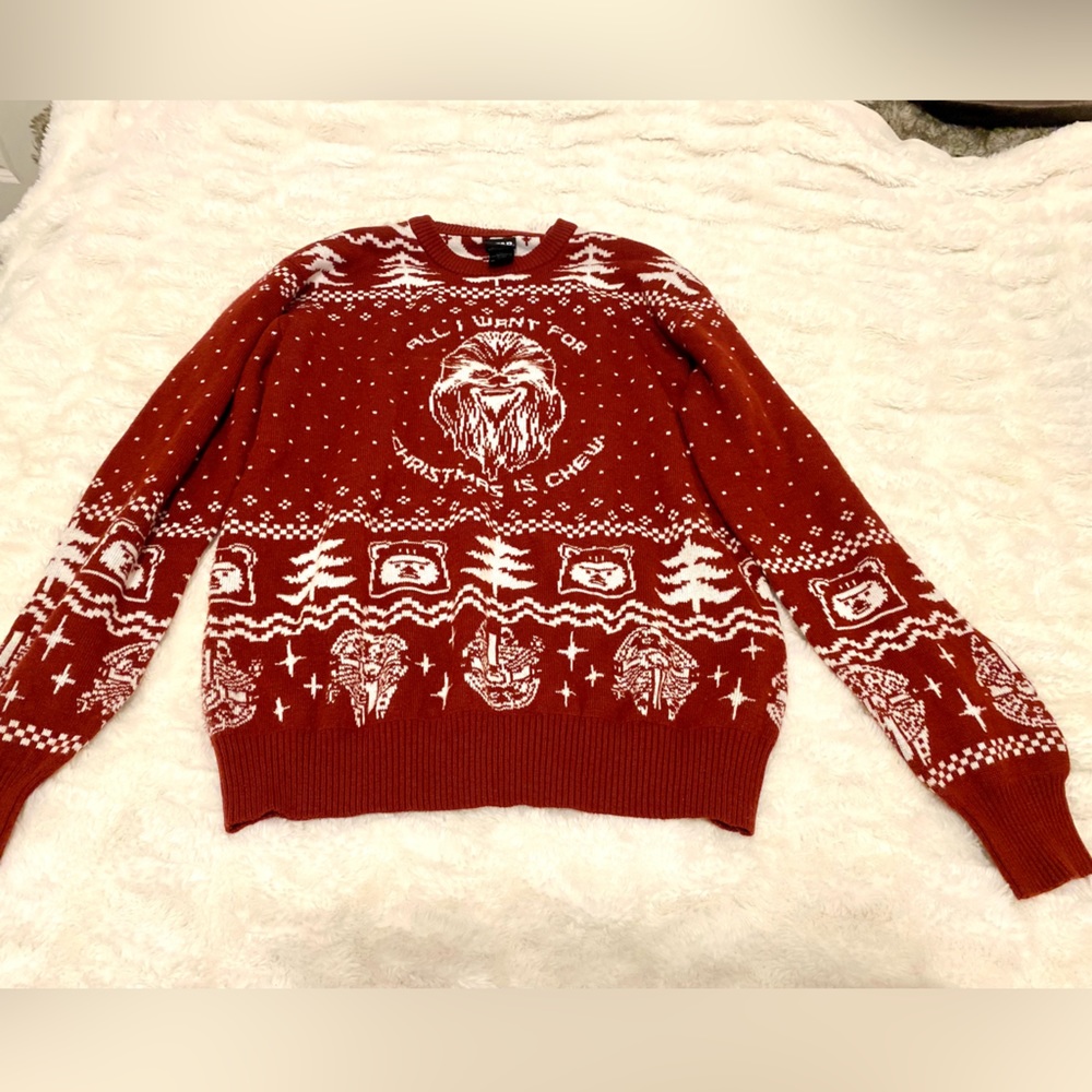 Star Wars Christmas Sweater: “All I Want For Christmas Is Chew”